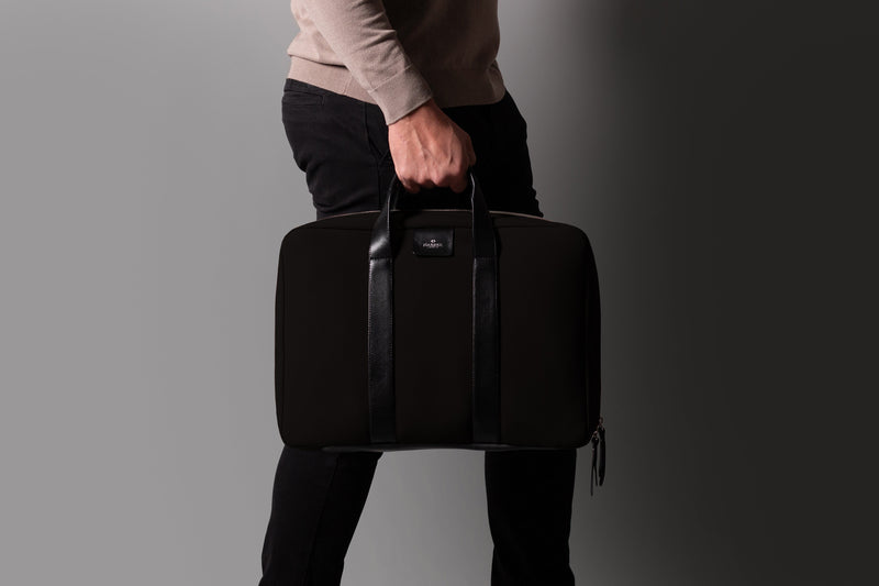 Black Fabric / Black Leather