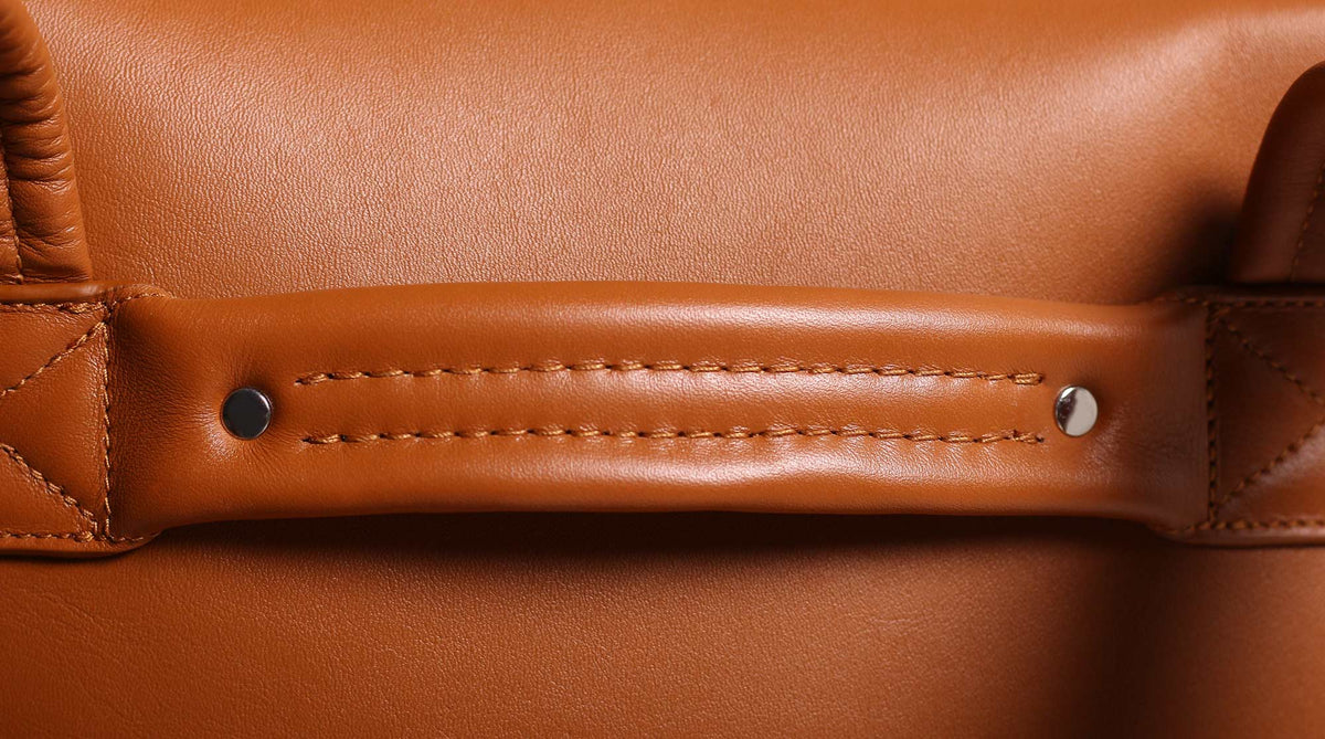 Handcrafted luxurious leather backpack