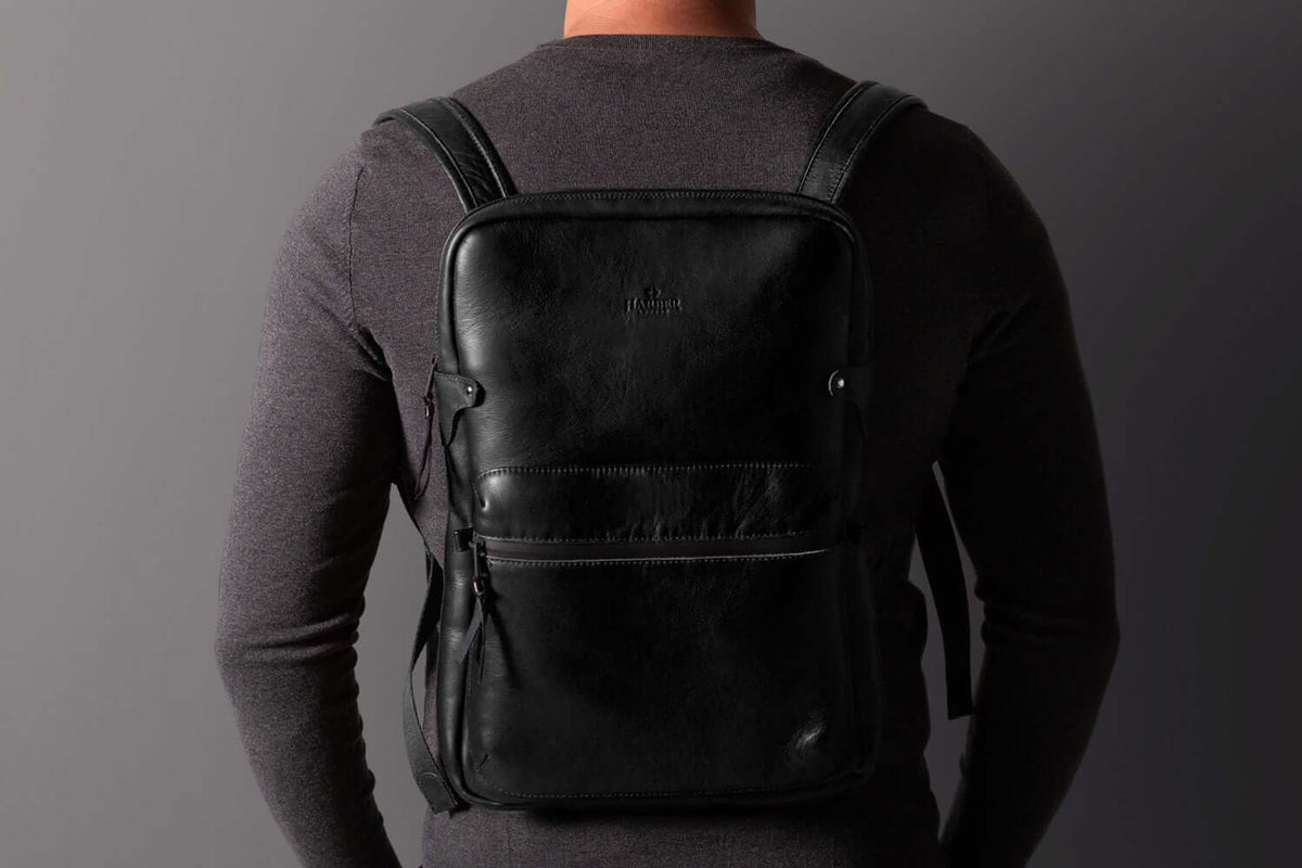 Slim Laptop Backpack Black