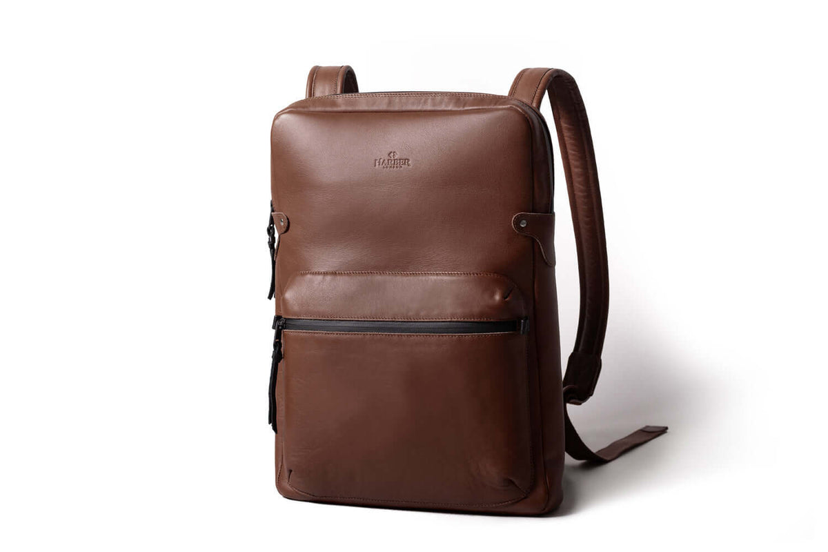 Slim Laptop Backpack Deep Brown