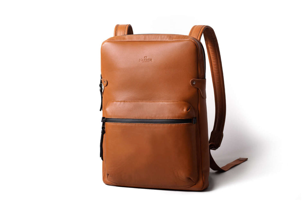 Slim Laptop Backpack Tan