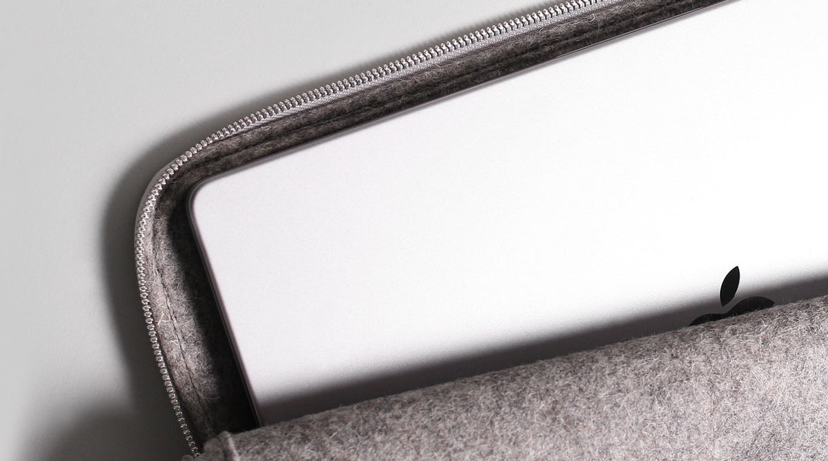 Slim Leather Folio Macbook Case s7