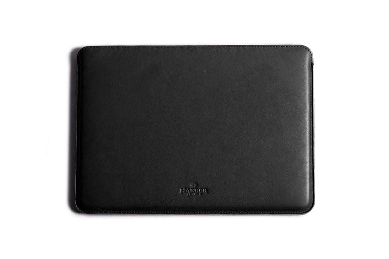 Slim Leather MacBook Sleeve Case Black