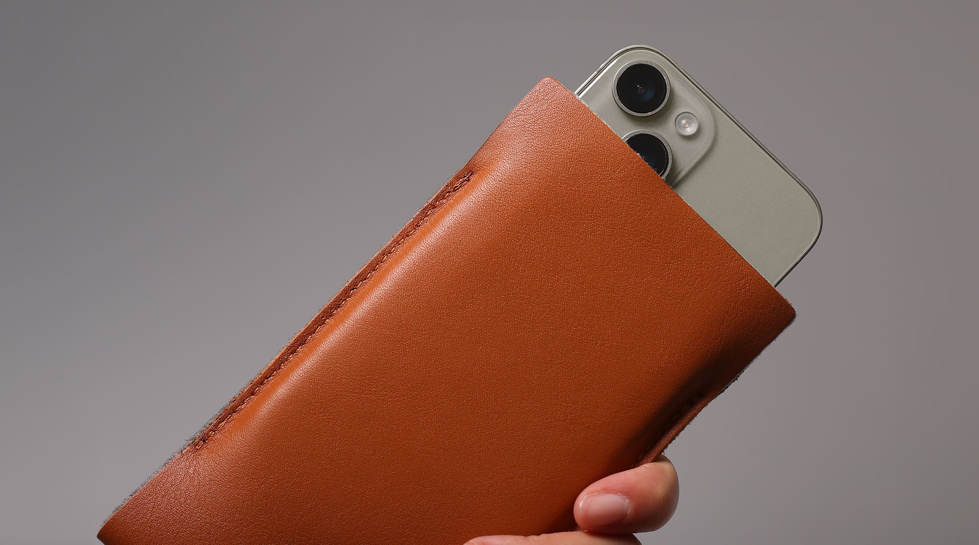 Leather luxury iPhone sleeve case