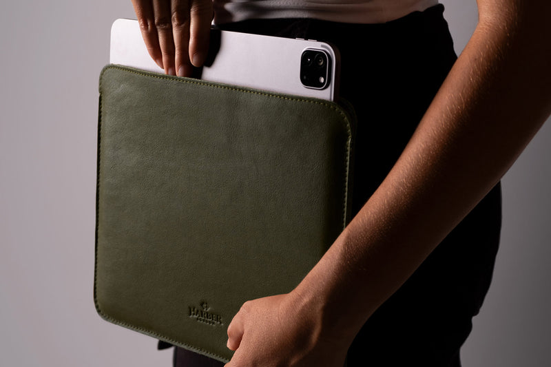 Slim iPad Pro EVO with Apple Pencil Holder Army Green