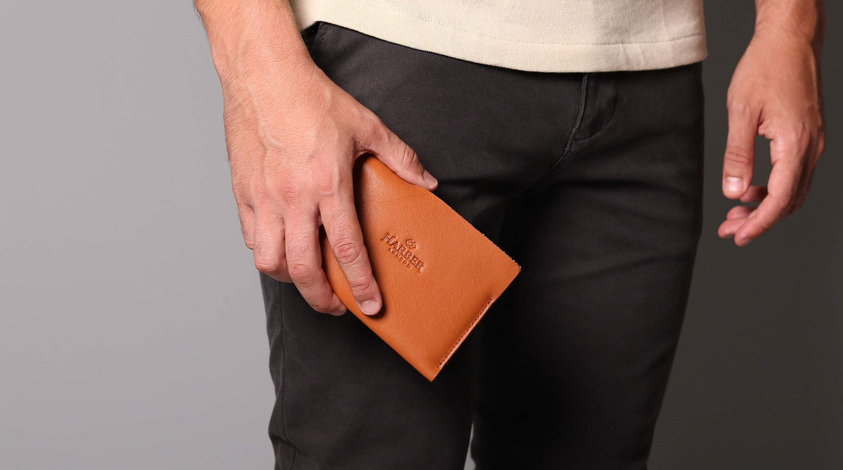 Luxurious leather passport wallets