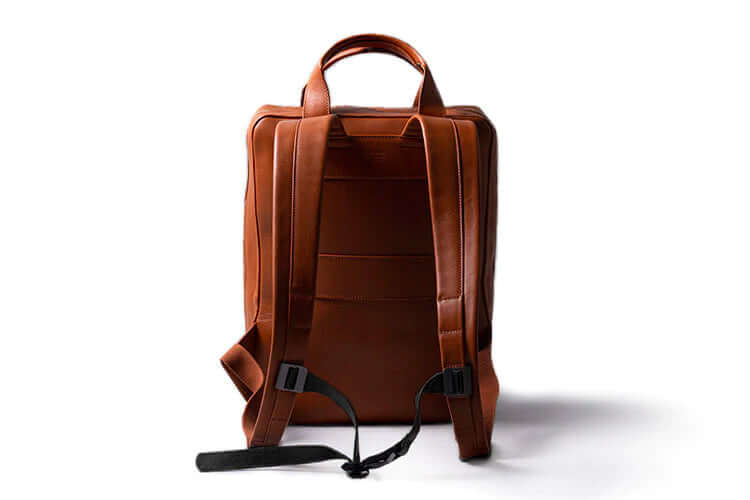 brown leather tech backpack Modular Leather Backpack