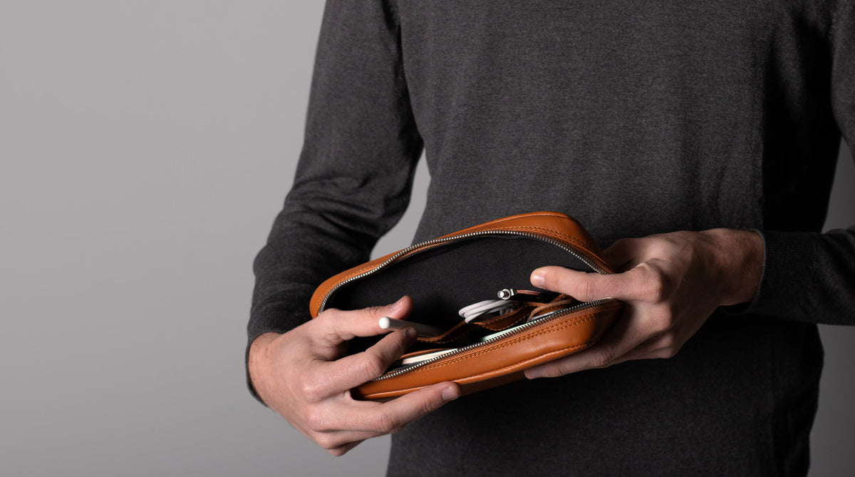 Leather Tech Dopp Kit