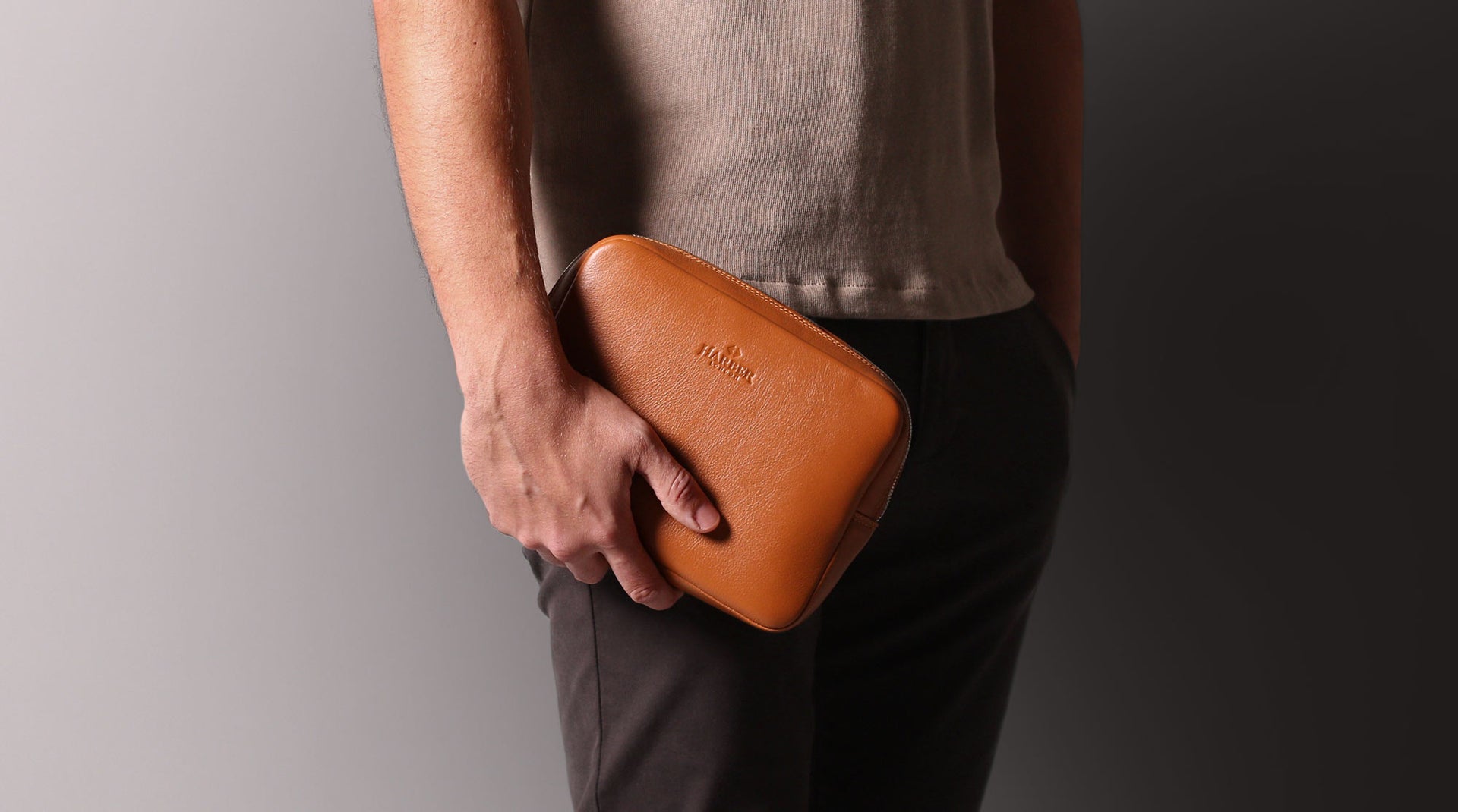 Leather Tech Dopp Kit | Harber London