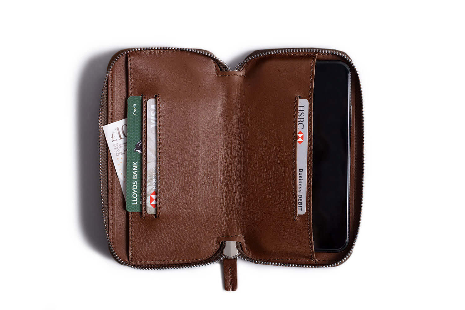 Organisateur de portefeuille pour smartphones Deep Brown