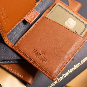 Leather bifold wallets