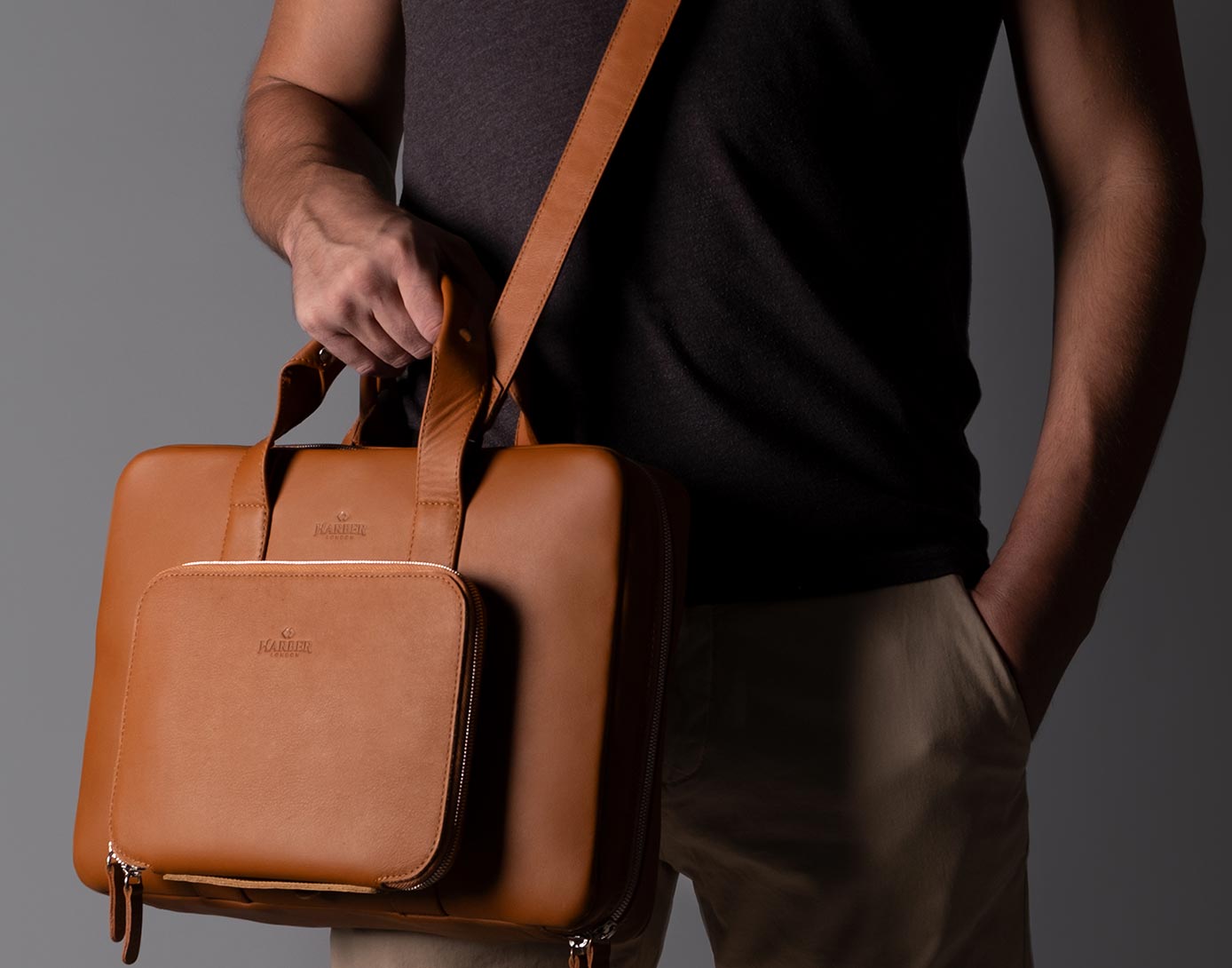 Leather Briefcase for work and travel