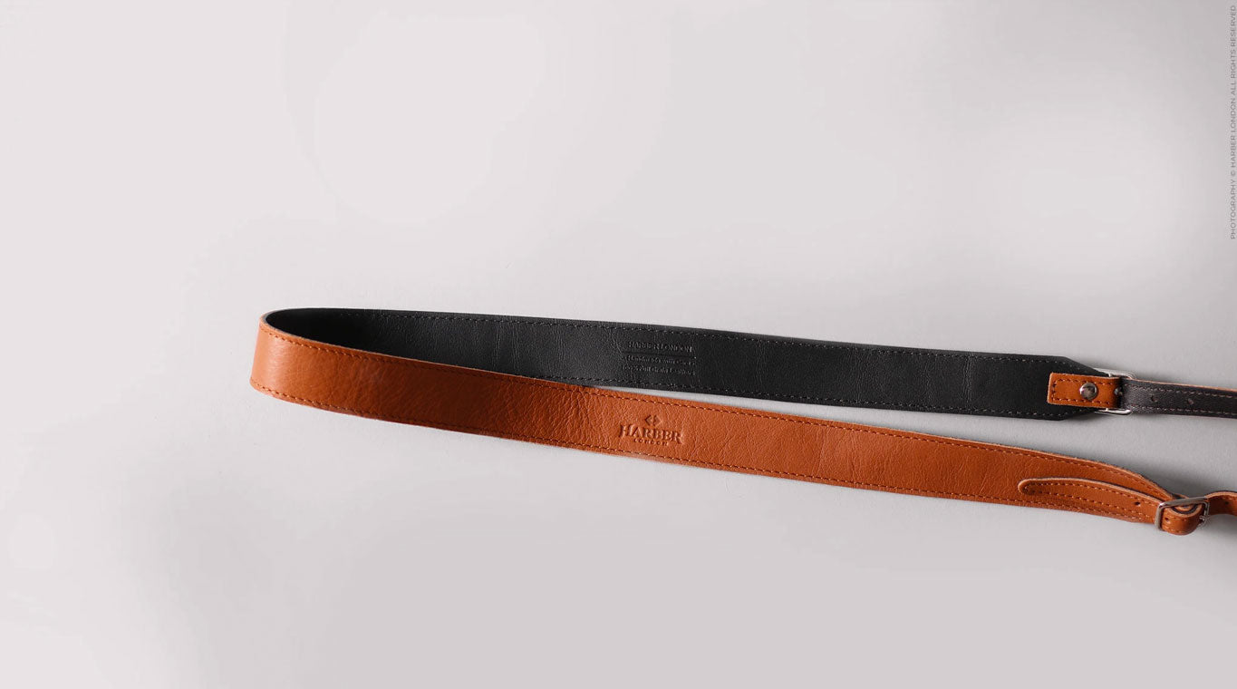 adjustable leather camera strap