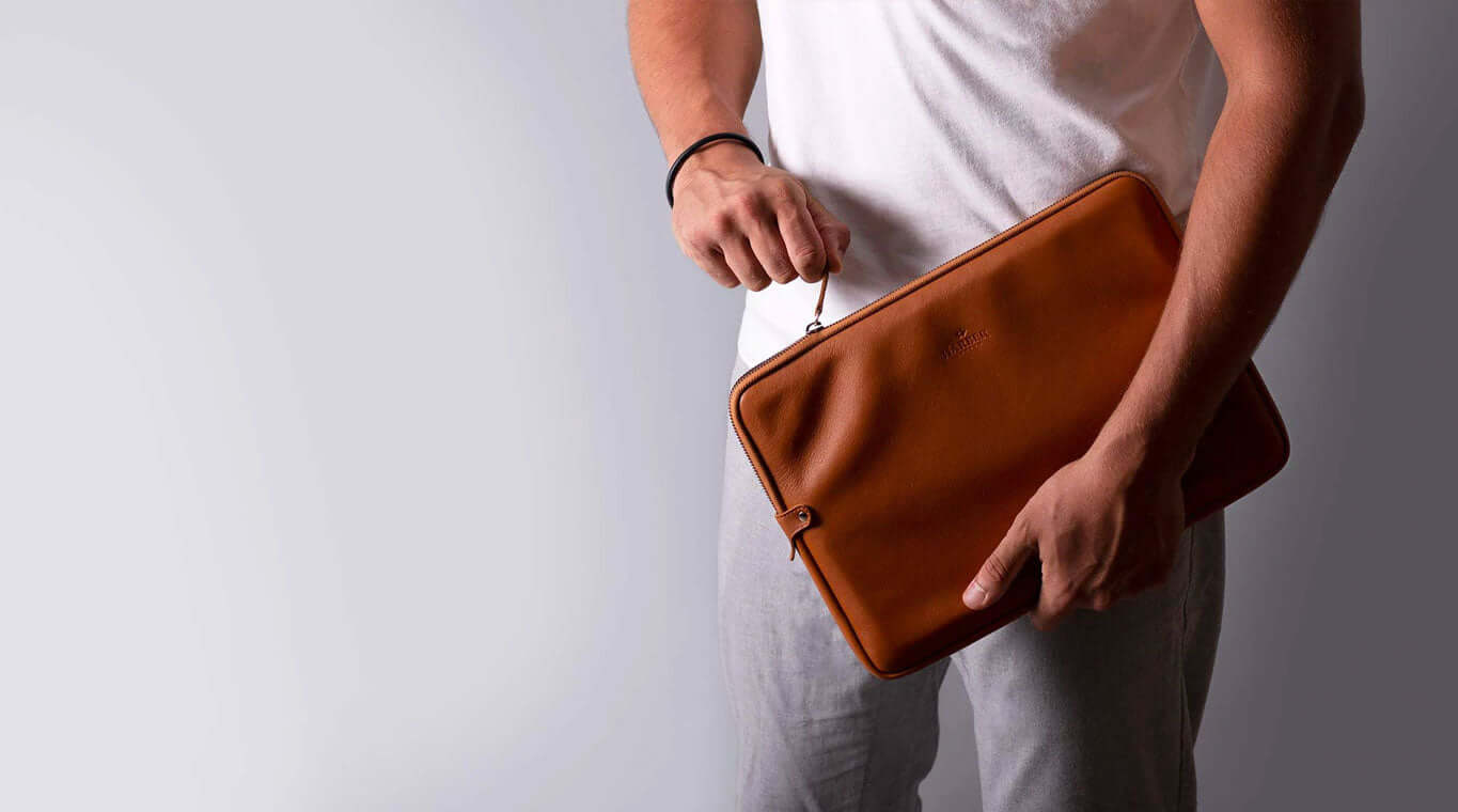 Premium Leather Laptop Case