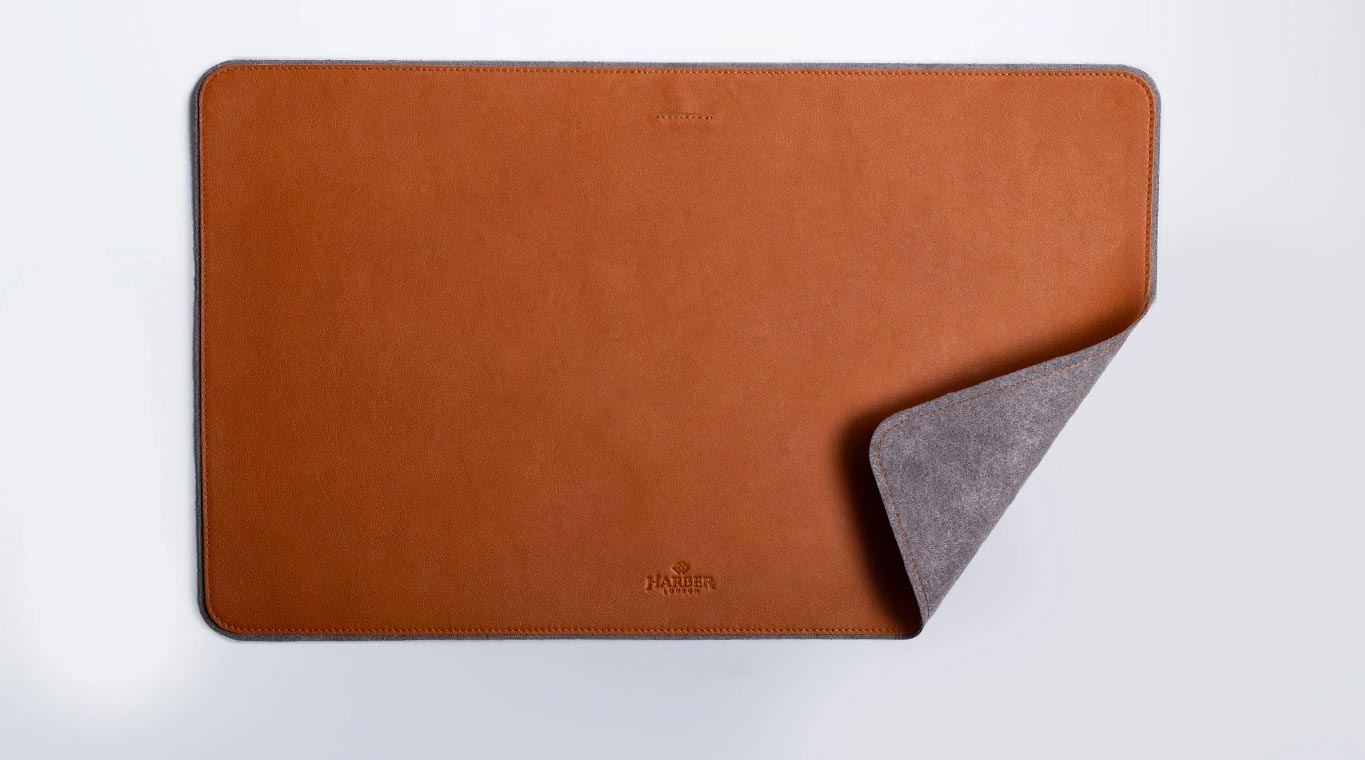 Desk Mat is handmade using rich 100% Full-Grain Leather. 