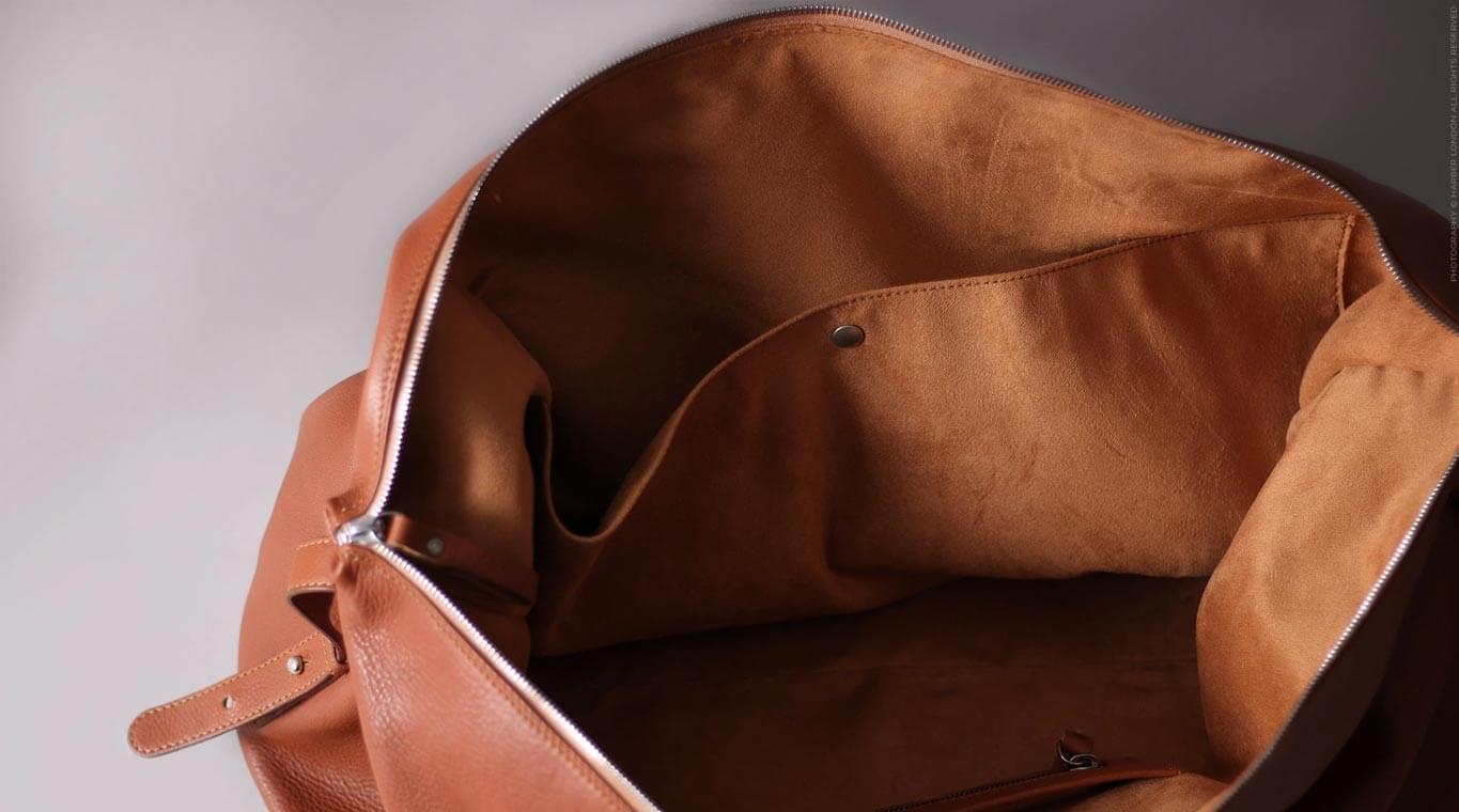 Bolso de compras de cuero
