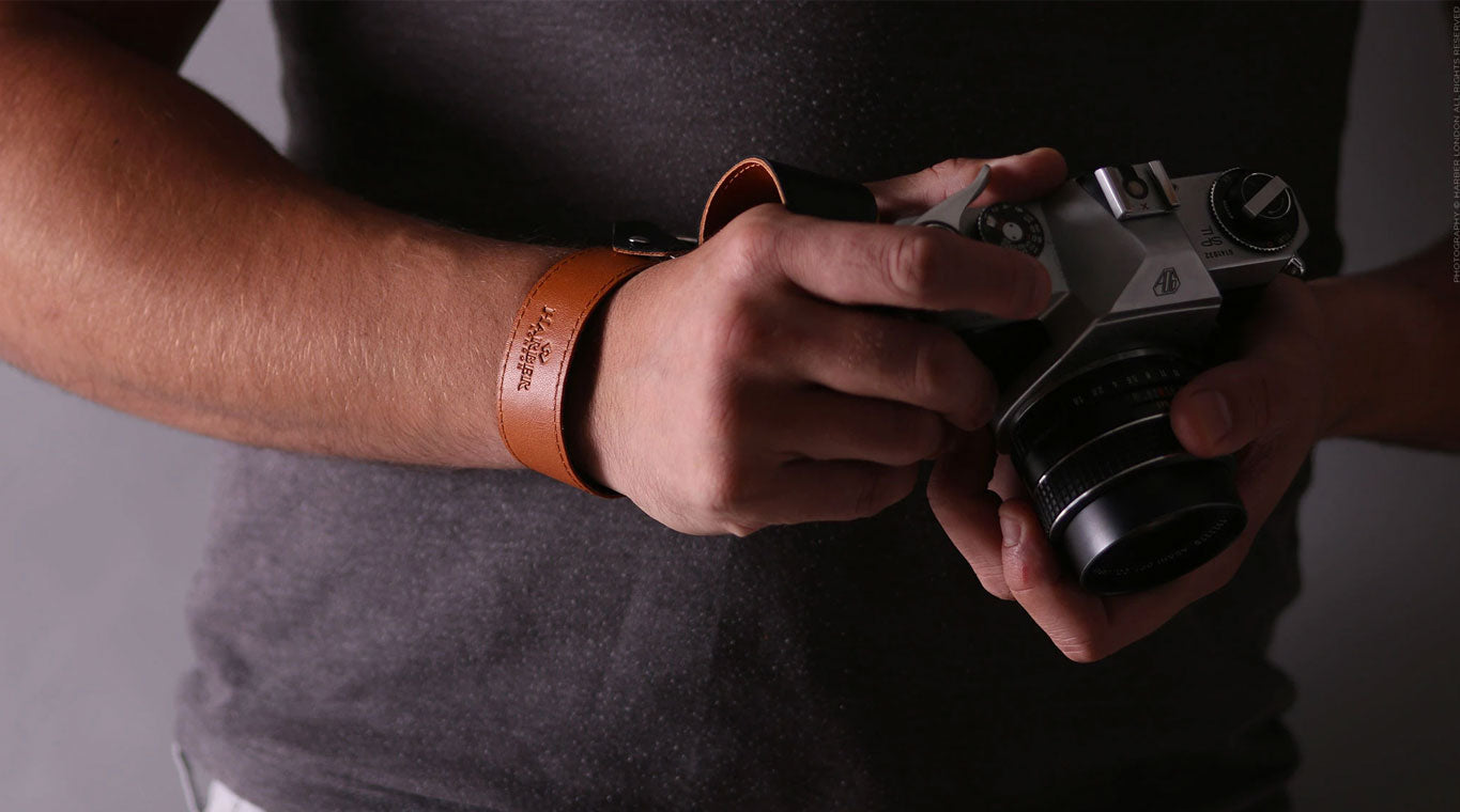  Leather Slide Camera Wrist Strap