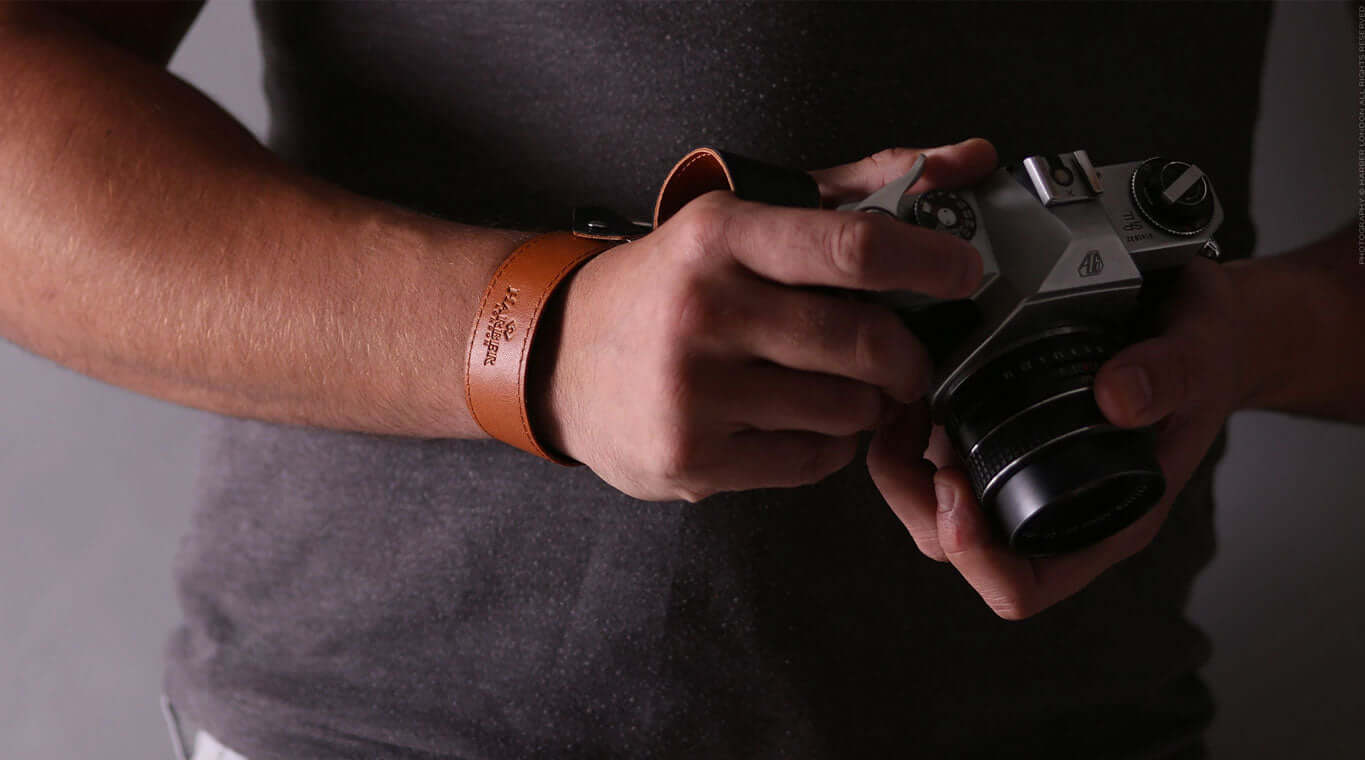 Leather Slide Camera Wrist Strap