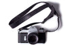 Adjustable Leather & Felt Camera Strap Black