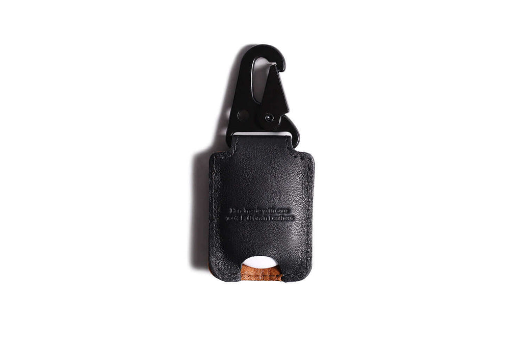 Leather Case for AirTag Tan/Black