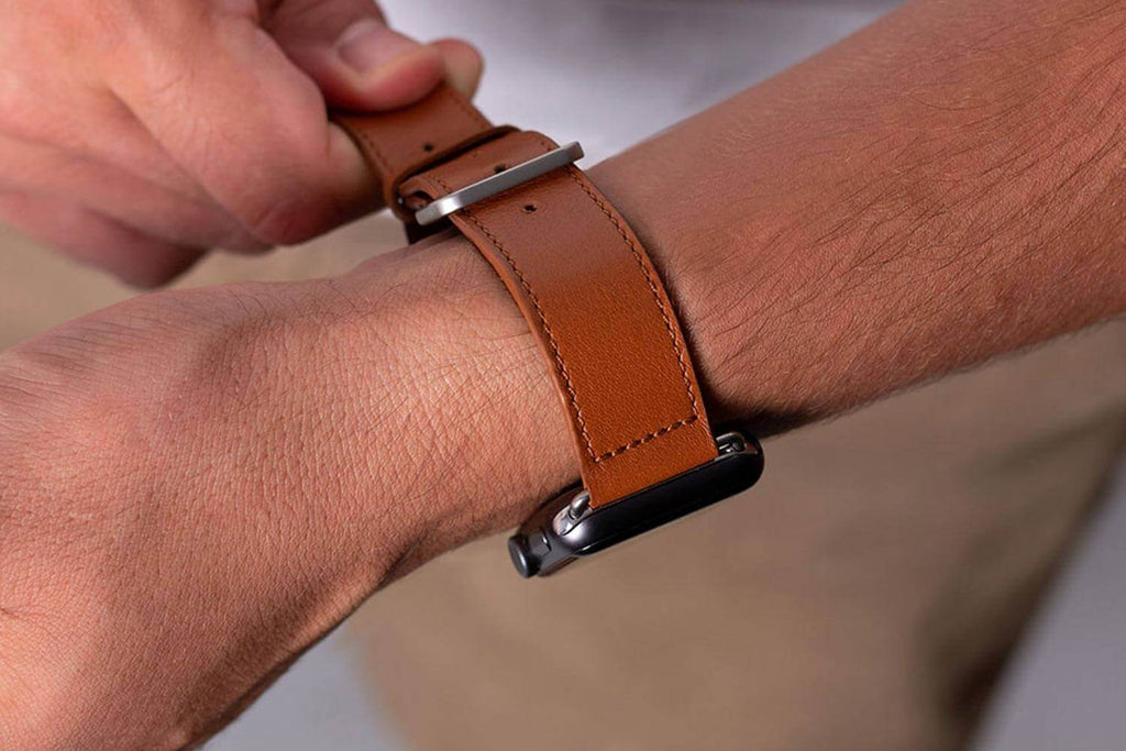 Bracelet Apple Watch. Classique - Cuir Tan