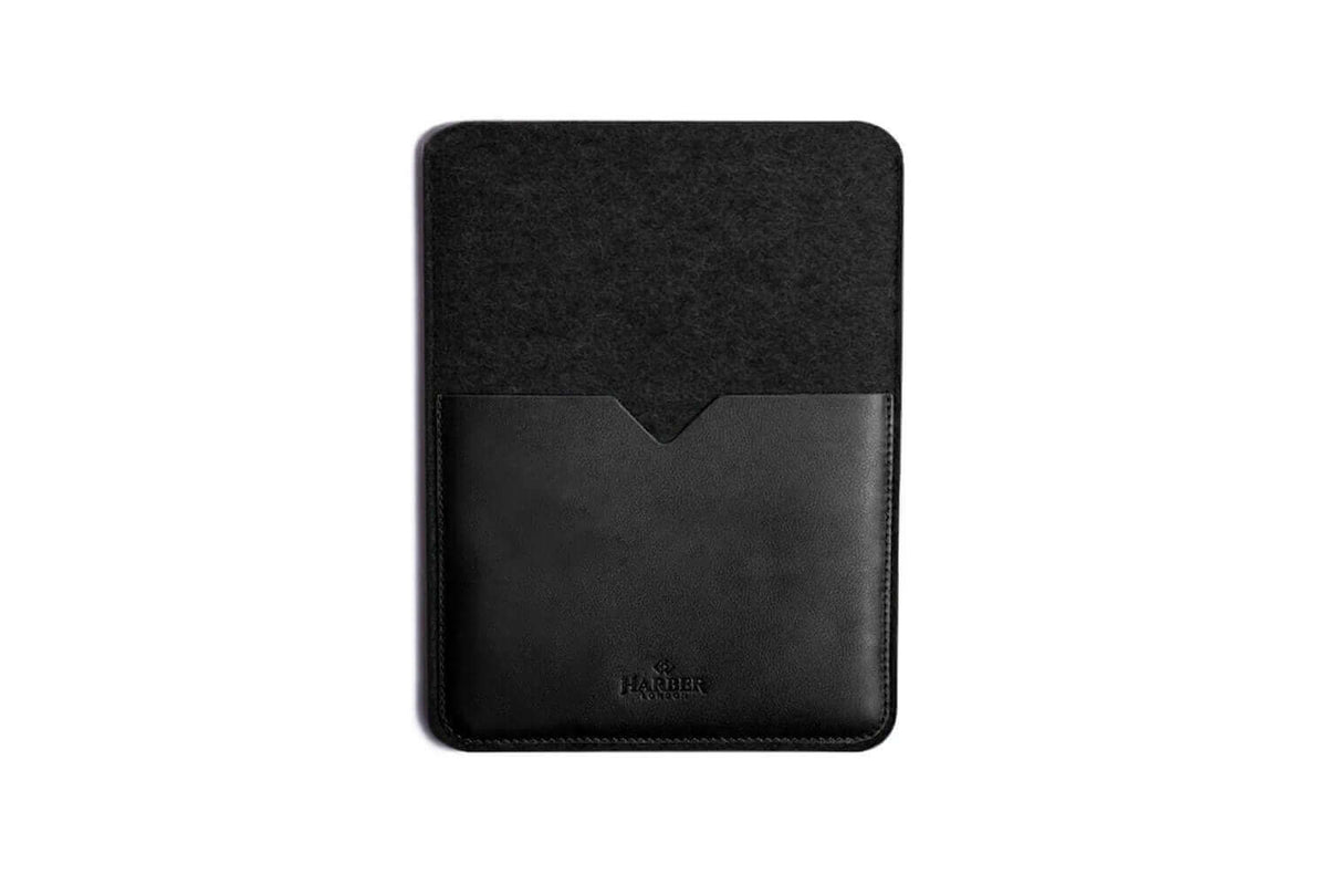 Black Edition – Leather iPad and Kindle Case Sleeve – Leather iPad and Kindle Case Sleeve Black