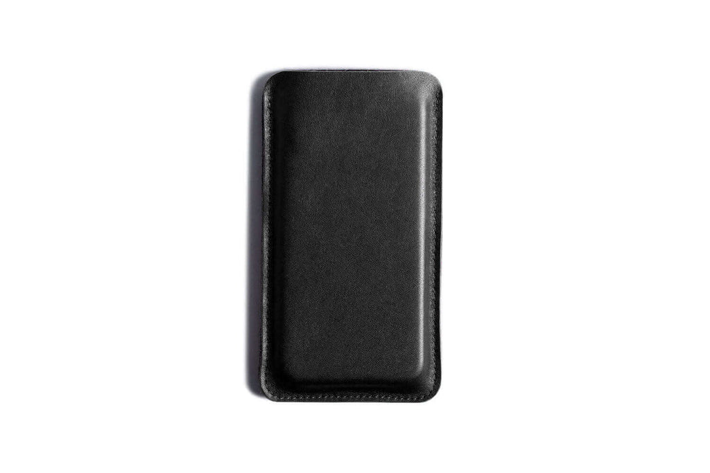 Leather Smartphone Sleeve Wallet Black