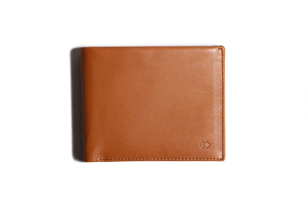 Business Wallet with RFID Protection Tan/Grey