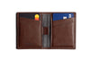 Card Wallet with RFID Protection Deep Brown