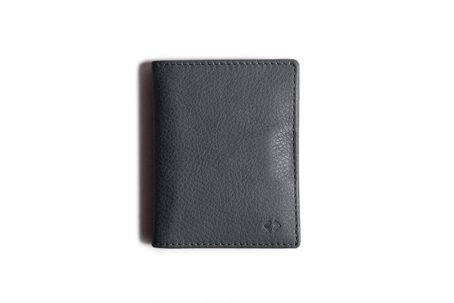 Minimalist Slim Leather Wallet Magnetic Bill Clip Pull Tab 