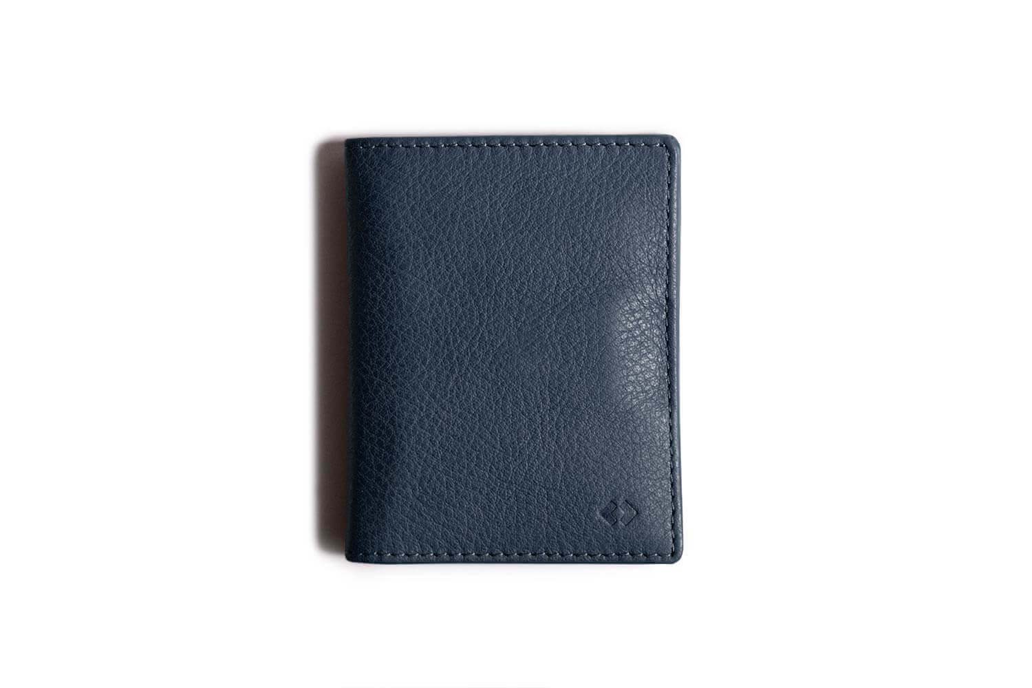 Check Card Case in Navy - Men