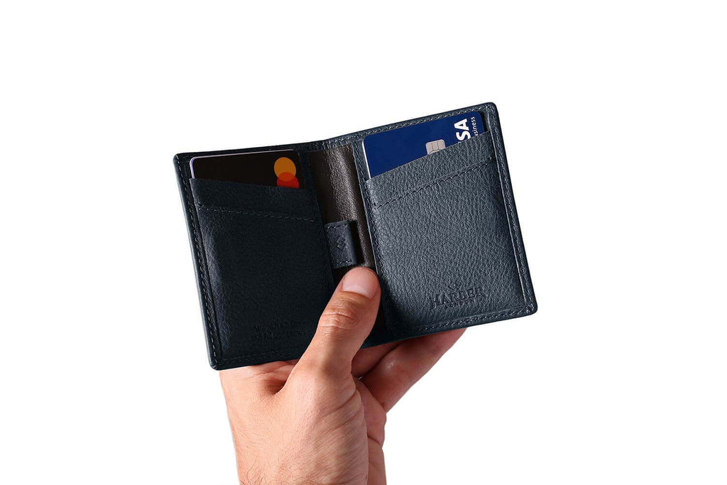 Card Wallet with RFID Protection Navy