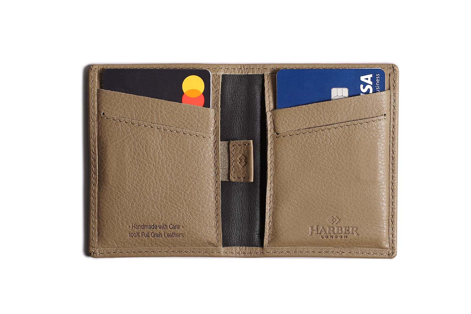 Leather Business Card Holder  Men's RFID Front Pocket Card Wallet