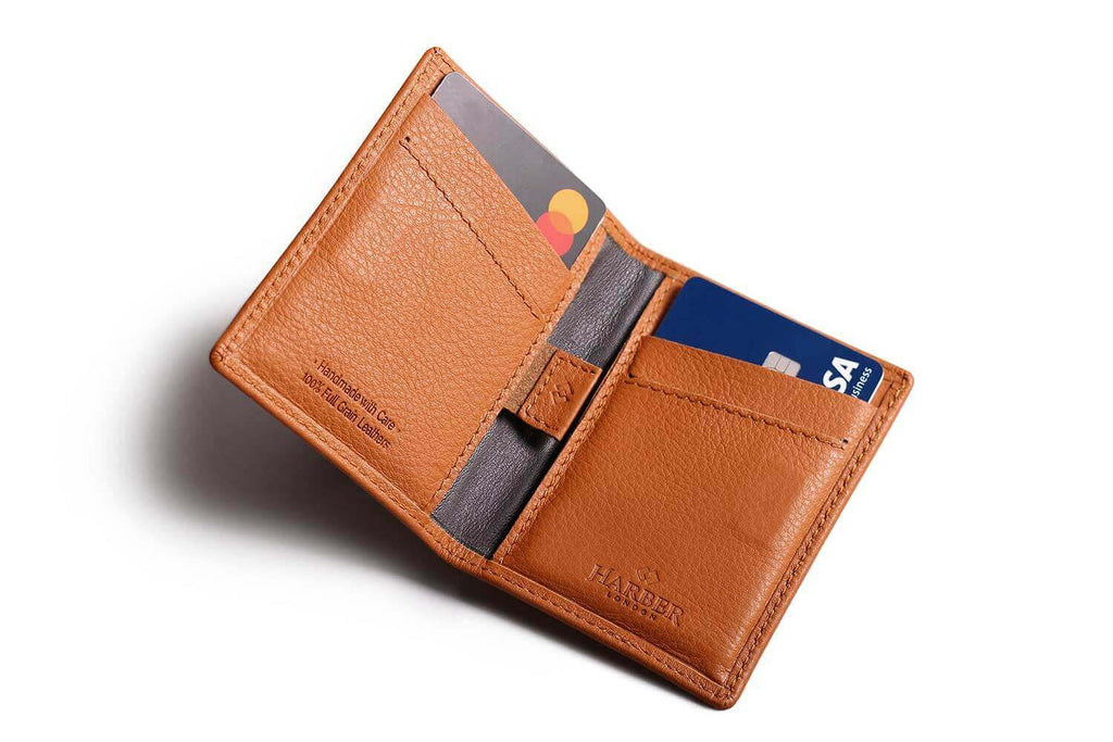 Card Wallet with RFID Protection Tan