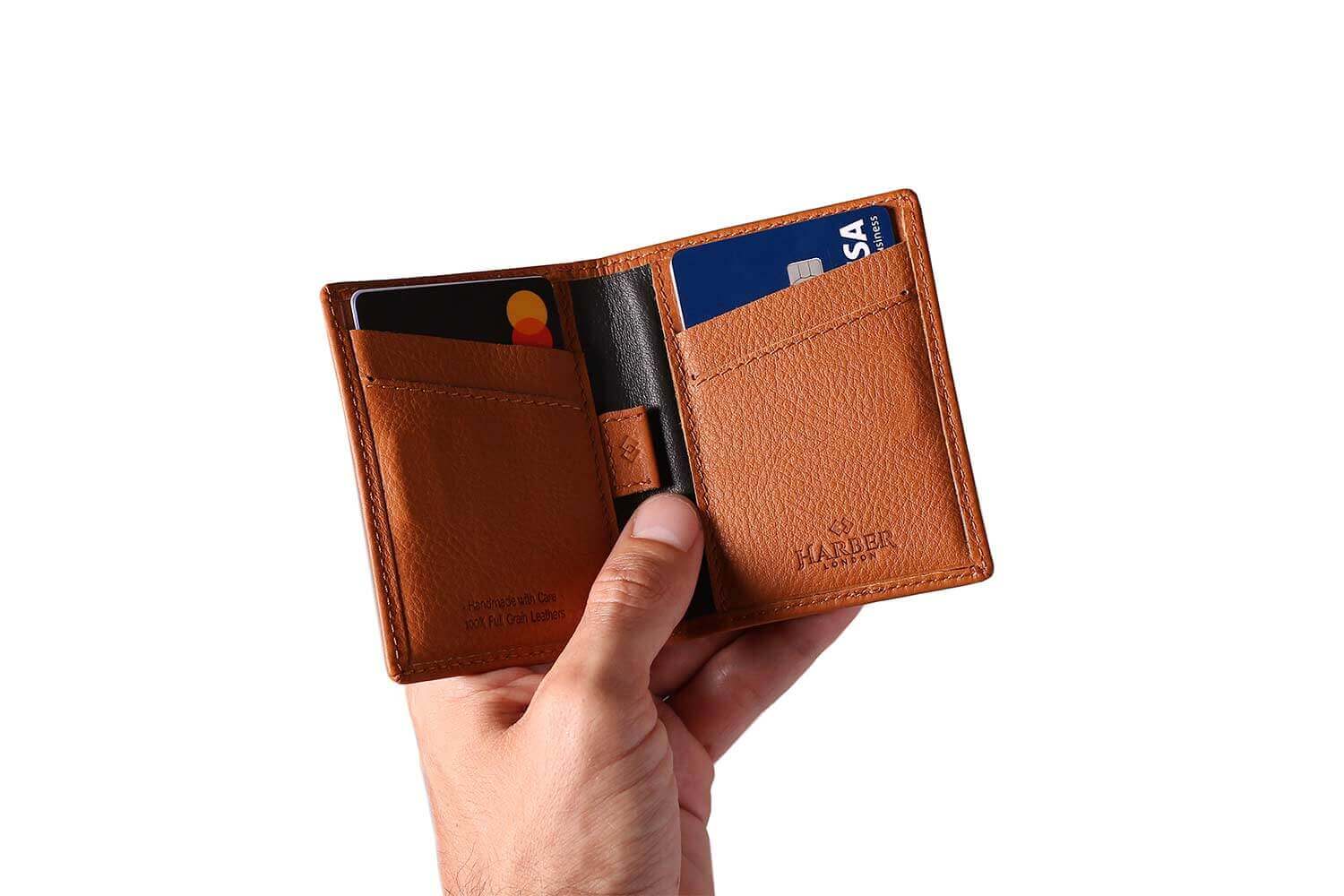 Vertical Card Wallet Personalized Front Pocket Wallet Small 