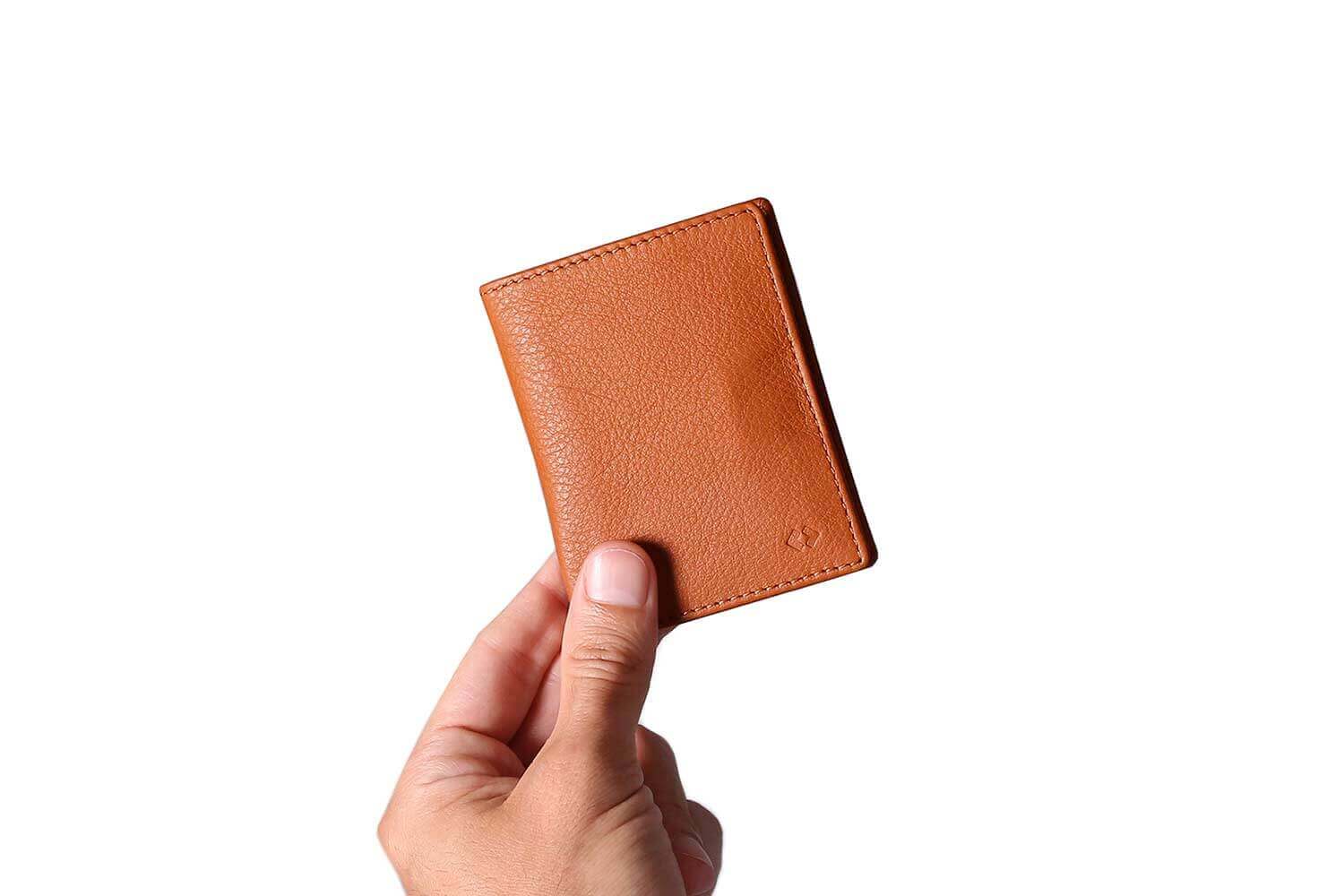 Porte-cartes avec protection RFID Tan