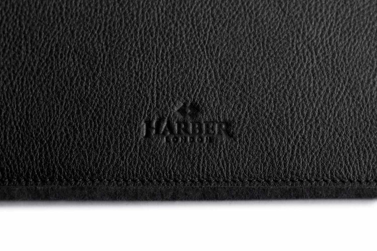 Leather MacPad Black Felt