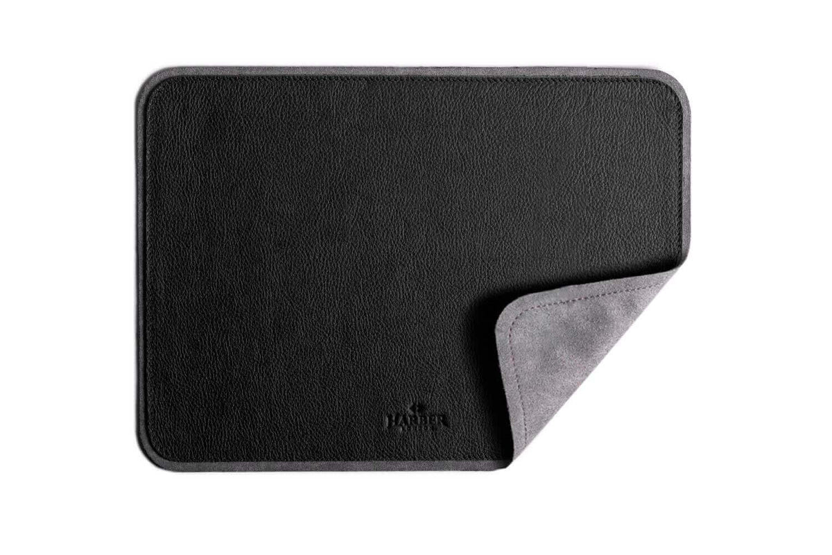 Leather MacPad Black Microfibre