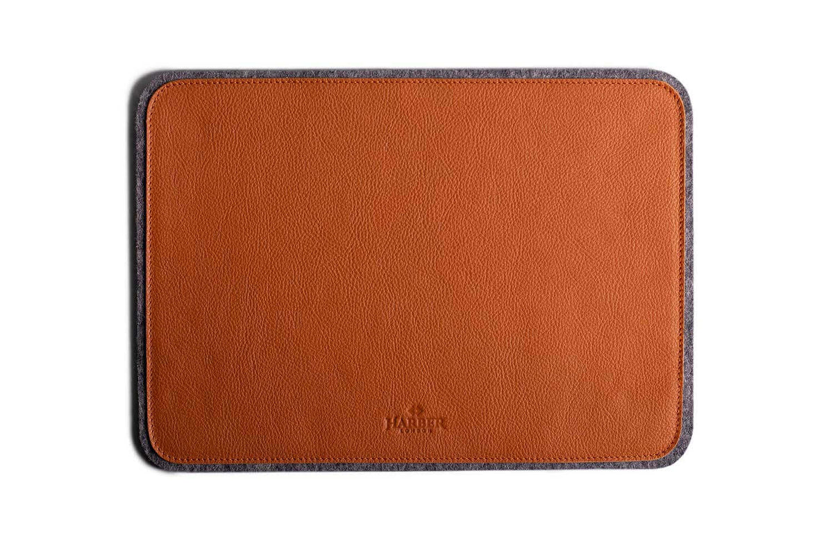 Leather MacPad Tan Felt