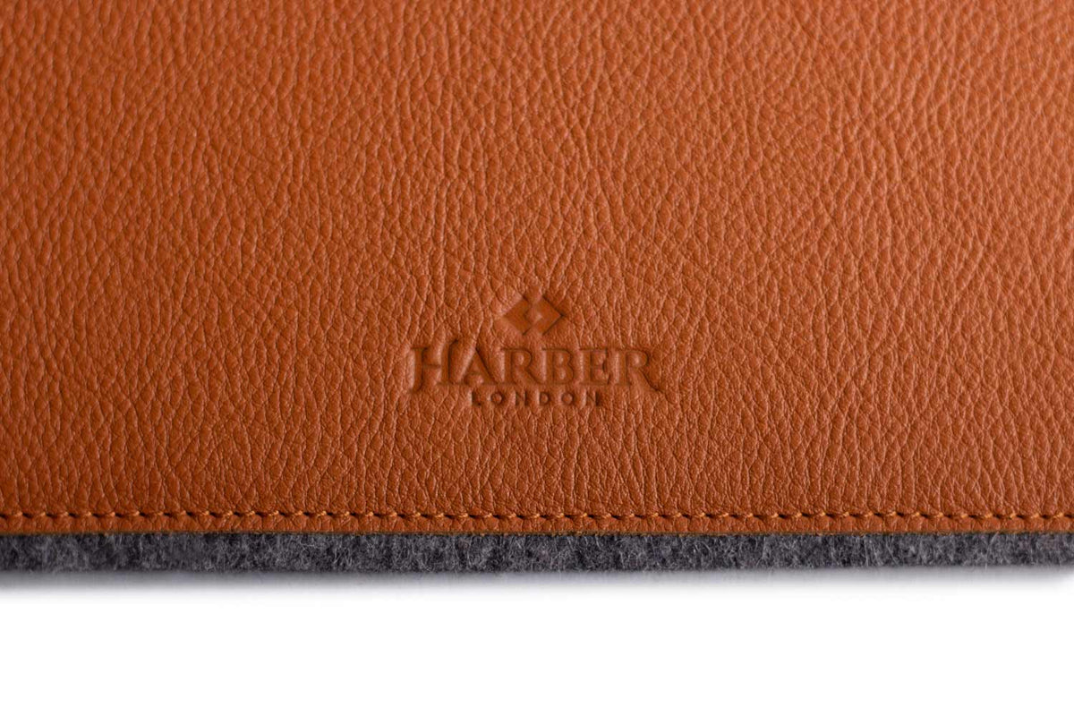 Leather MacPad Tan Felt