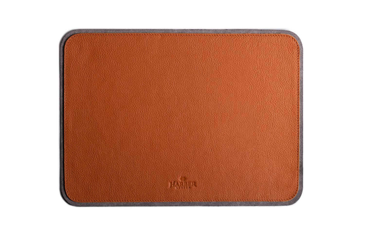 Leather MacPad Tan Microfibre