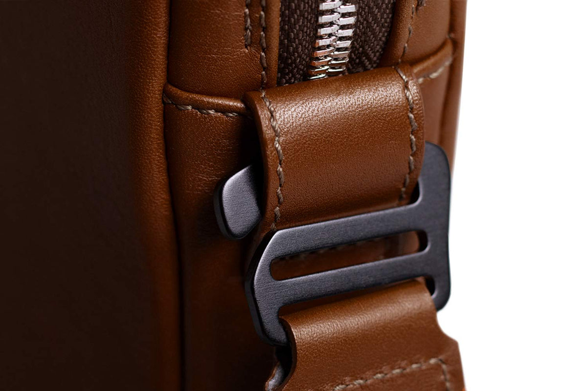 Leather Messenger Bag for MacBook – Deep Brown