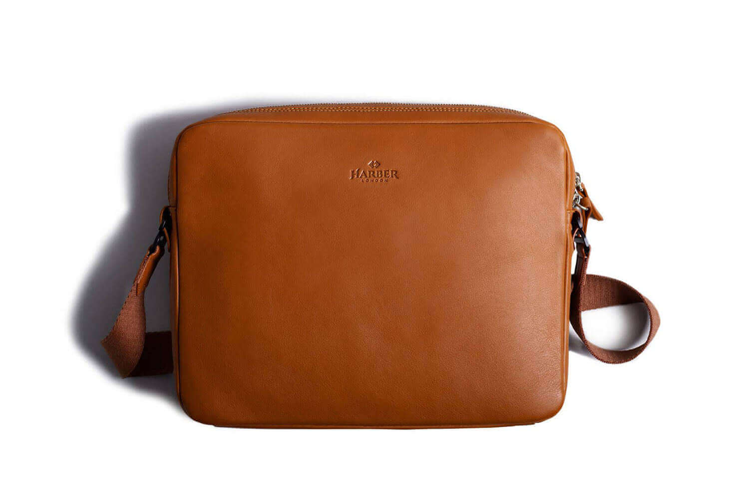 Sac messager en cuir pour iPad Tan