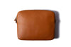 Leather Messenger Bag for iPad Tan