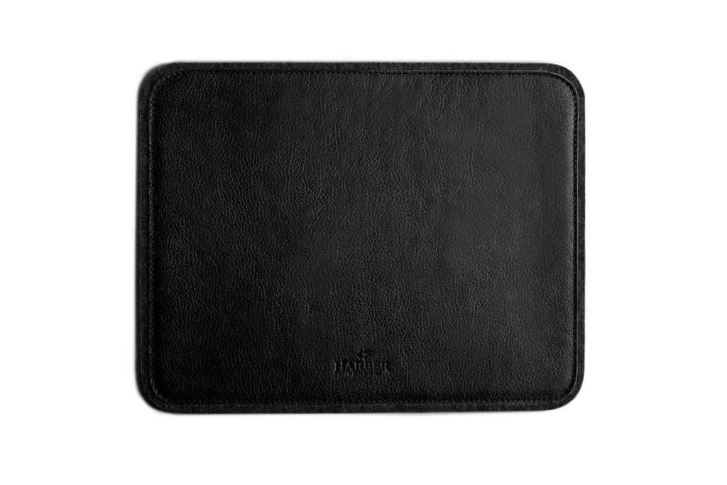  Leather Mouse Pad Black Felt