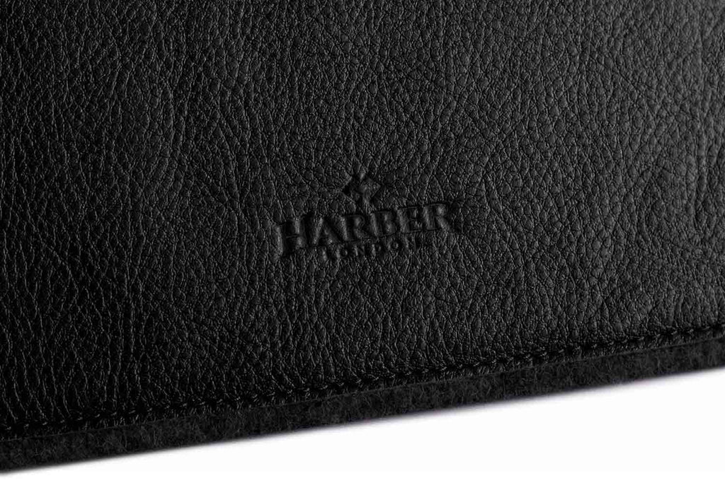  Leather Mouse Pad Black Felt