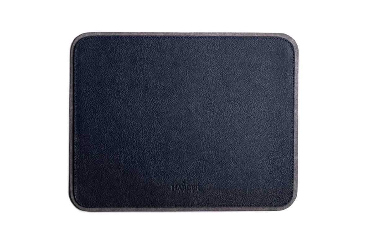  Leather Mouse Pad Navy Microfibre