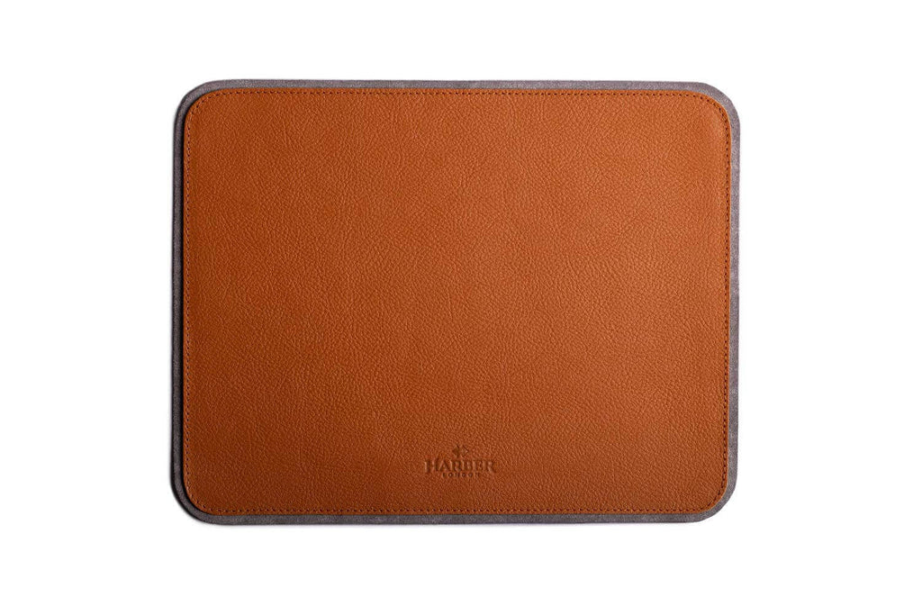  Leather Mouse Pad Tan Microfibre