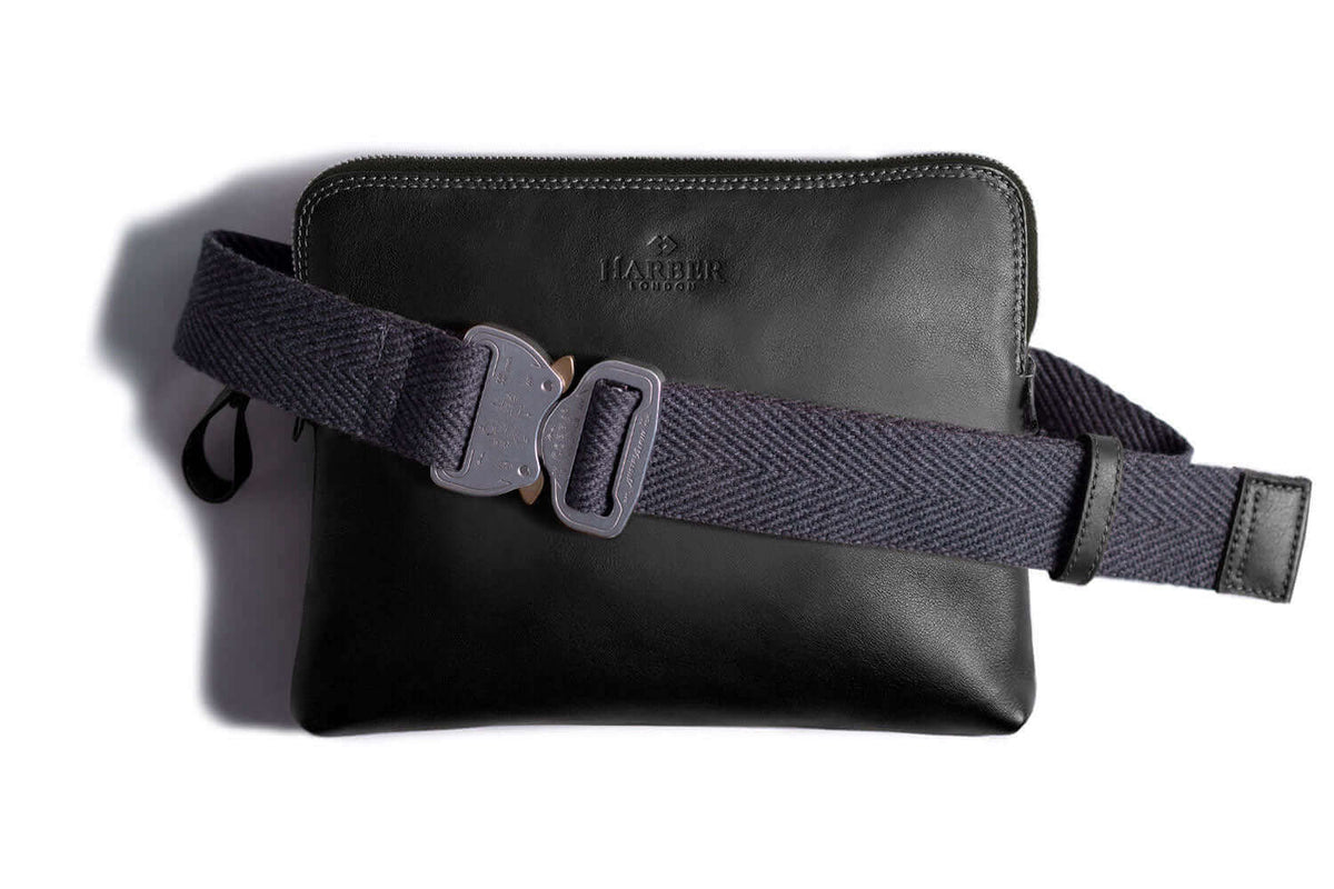 Leather Sling Bag Black