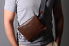 Leather Sling Bag Deep Brown